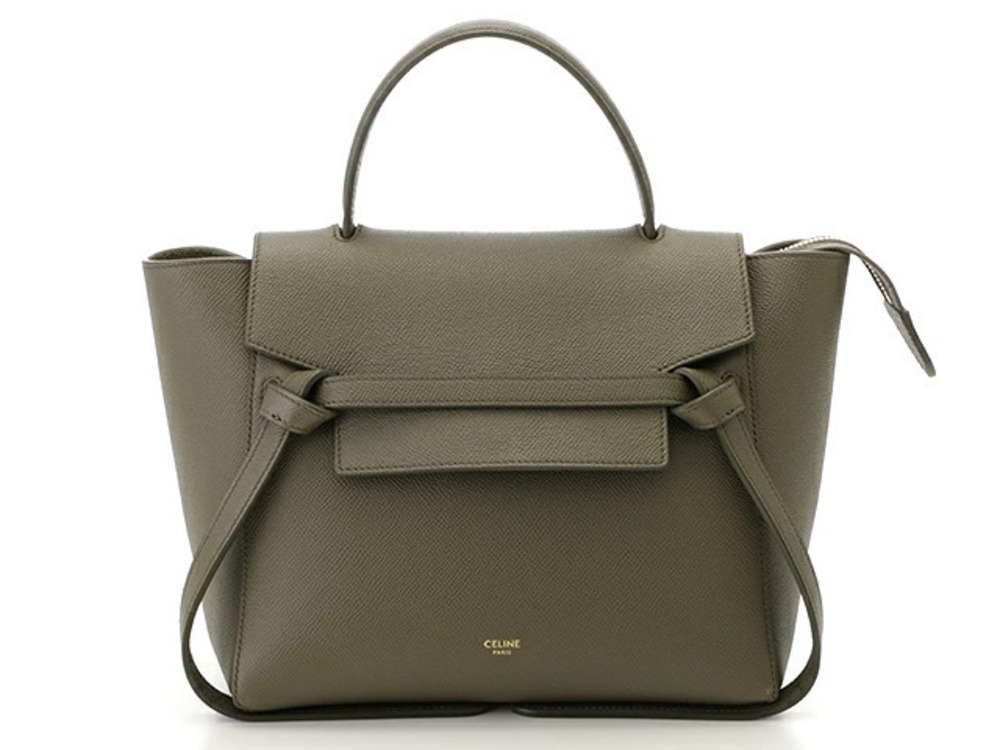 Celine Handbag Belt Bag Embossed Green